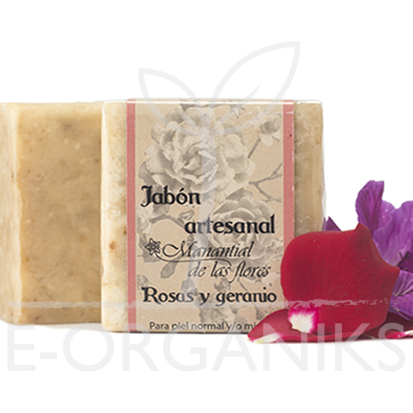 JABÓN DE ROSAS Y GERANIO